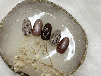 キャンアイドレッシー 町田/ツイード リボン