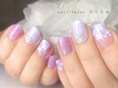 人気No.1☆大人のあじさいネイル