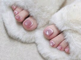 ピンクマグネットネイル
