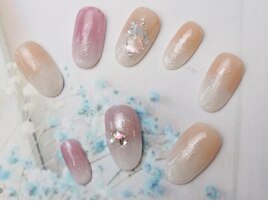 シャインホワイトグラデ6900円