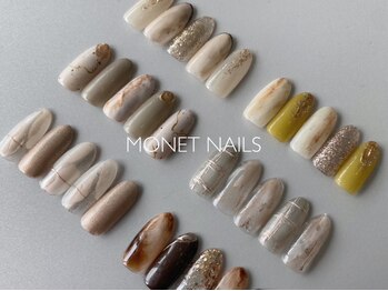 モネネイルズ(MONET NAILS)の写真/定額ネイルでお得に可愛さUP！季節に合わせた定額デザインは毎月更新★お財布に優しいのも人気の秘訣♪