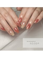 ニコ(nico+)/ビジューネイル♪
