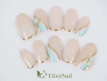 エリクサーネイル 神田(Elixir Nail)/シンプル/クーポン使用