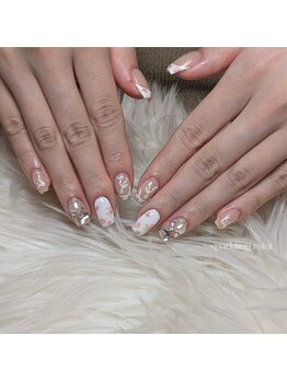 スパークリング ミント 森ノ宮店(sparkling mint)/埋め尽くしネイル