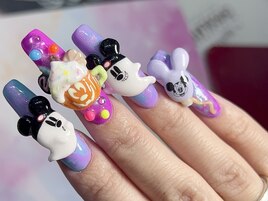 ディズニーハロウィンネイル