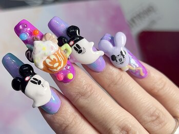 ディズニーハロウィンネイル