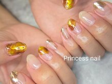 プリンセスネイル(Princess nail)/フィルムべっ甲×ミラー10,800