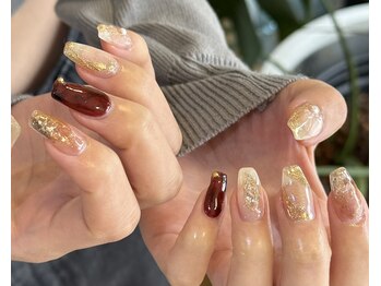 ステラ マレ(Stella mare)/ニュアンスキラキラネイル