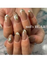 ネイルズリアル(nail's REAL)/ガラスフレンチネイル