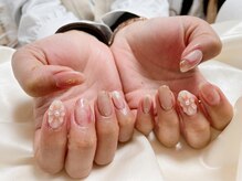 キキネイル 二子玉川(kikinail)/ぷっくりフラワー　春ネイル