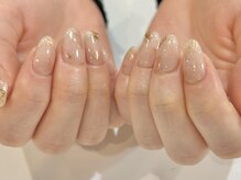 アイネイルズ 渋谷店(I nails)/【Karin.m】きらきらベージュ
