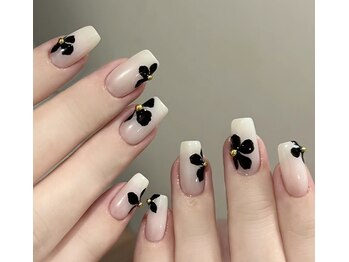 モモ(MoMo)の写真/お手元可愛く♪シンプルでも艶感でハイクオリティ仕上げ♪全MENU自爪に優しいフィルイン技法！