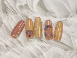 べっこうハートネイル