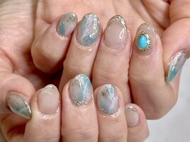 夏先取り!! ニュアンスネイル