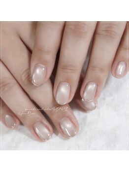 瑠璃(RURI)/ミラーフレンチネイル