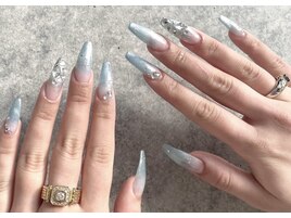 ★水色グラデーションnail★