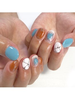 テラックス/ターコイズネイル
