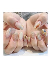 大理石ネイル♪