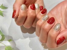 ルームヘアネイル 梅ヶ丘店(Room hair nail)/クリスマスレッド