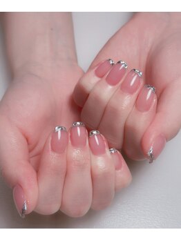 サムズアップネイル(thumbs up nail)/ガラスフレンチ