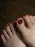 【foot nail】one color パラジェル使用 ¥8,100