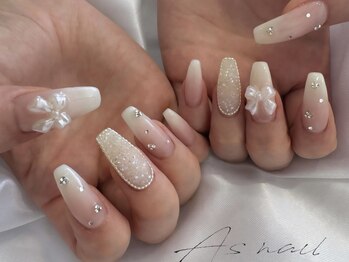 アズネイル シロコ(As nail Shiroko)の写真/もちの良さと折れにくい施術を意識したサロン♪4週間リフトしないように丁寧な施術を徹底してます☆