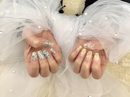 2色ラメネイル♪