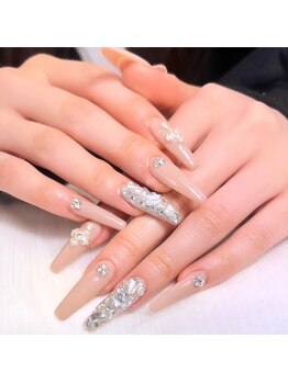 キラ カワイイ ネイル(Kira kawaii nail)/長さだし/大人上品ネイル