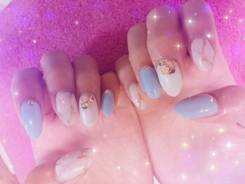 ネイルサロン パピリオ(Nail Salon papilio)/大理石風ネイル♪