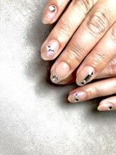 ラキネイル(LAKI Nail)/ストーン×オーロラネイル