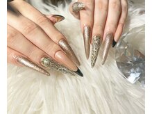 レア(Le'a)/へび柄×ラメ