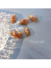 ミースネイル(mys.nail)/【定額ネイル】オレンジネイル