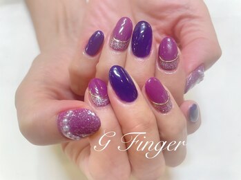 大人っぽい♪パープルネイル☆