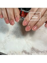 エリー(ellie)/オフィスネイル コーラルピンク