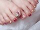 リリーネイル(lily nail)の写真/足元から輝く！ワンカラー/キラキラマグネット/アートで大人可愛い指先へ☆