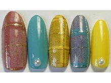 ヘアーアンドネイル ルシア(Hair&Nail Lucia)/寒くなる季節に！チェックネイル