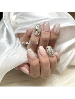 クリスタルネイル イオンモール都城駅前店/綺麗めネイル