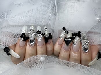 モカ 心斎橋(moca by Lee)/【Nanako】ブラックネイル