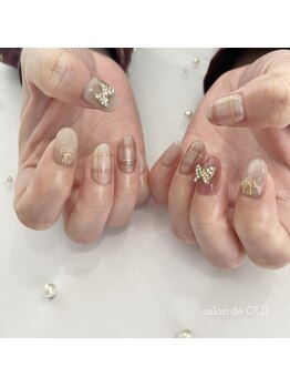 サロンドウイ(salon de OUI)/チェックネイル
