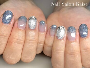 ライズ 本町店(Raize)/ブルーネイル/キラキラ
