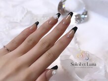 ソレイユ エ ルナ(Soleil et Luna)/上品フレンチネイル♪