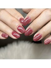 マイオティック ネイル(miotic nail)/赤フラッシュラメ