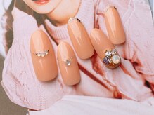 ネイルサロンフォーユー(for u)/ワンカラー×パーツ♪￥６９８０