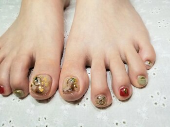 シュガーネイル(sugar nail)/ニュアンスフットネイル