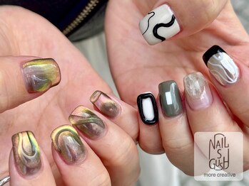 ネイルズガッシュ 武蔵小山店(NAILsGUSH)/ニュアンスアシメネイル