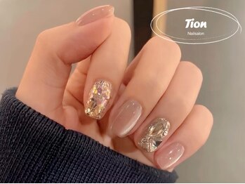 オンブレフレンチ・冬ネイル