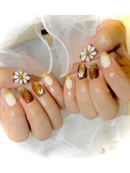 エレノア/定額デザイン・ぷっくりフラワー