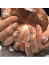 パープルイエローフラワー