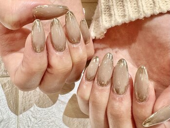 ビューティーフロア ビビット サロンアンドスクール(BEAUTYFLOOR vivid salon&school)/お洒落ミラーネイル★