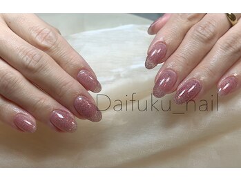 ダイフクネイルズ(Daifuku nails)/ラメ ワンカラー ネイル